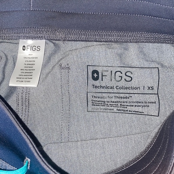 Figs Graphite Livingston Basic Scrub Pants XS - Picture 10 of 14